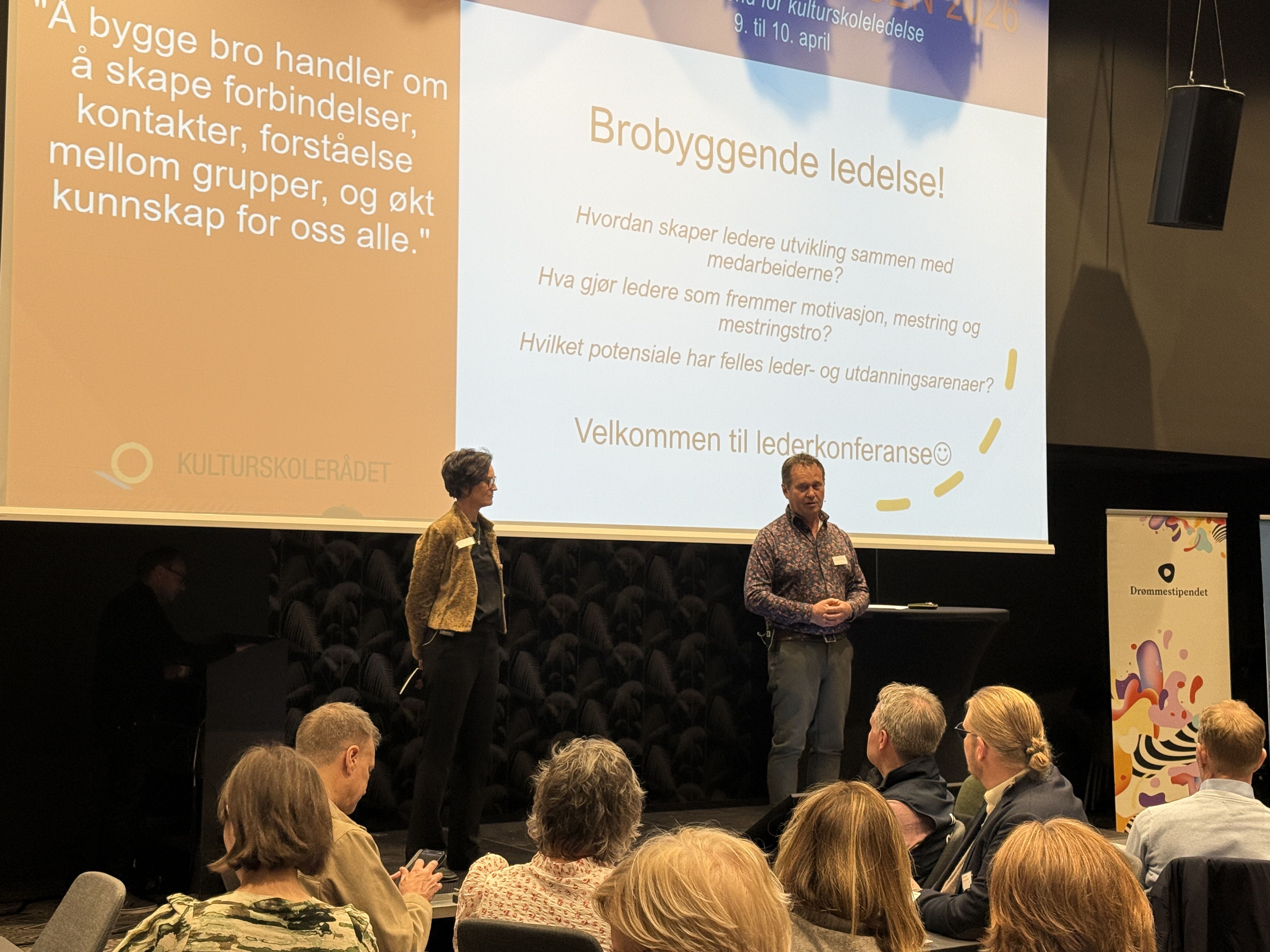 Marianne Mortensen og J&oslash;rn Arild Mikkelsen er programledere og fasilitatorer for &aring;rets Lederkonferanse i regi av Kulturskoler&aring;det.